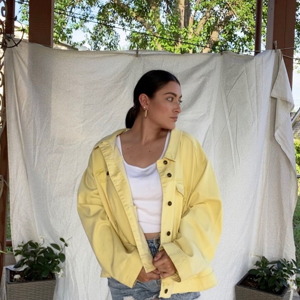 Woman within jacket